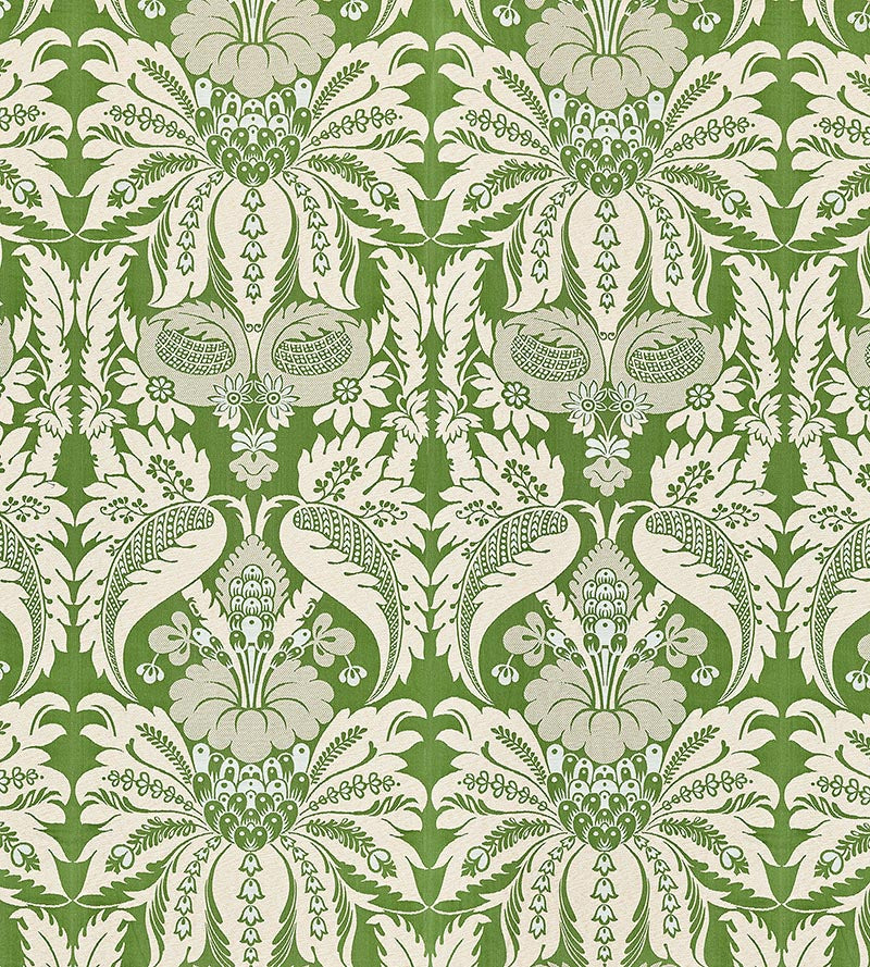 Old World Weavers Estate Damask Palm Fabric Sample PQ18650001