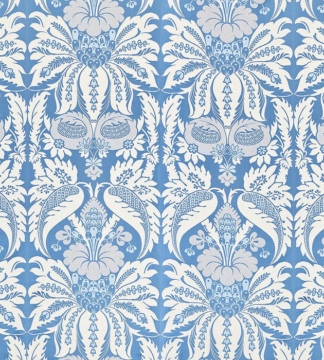 Old World Weavers Estate Damask Blue Jay Fabric PQ18650002