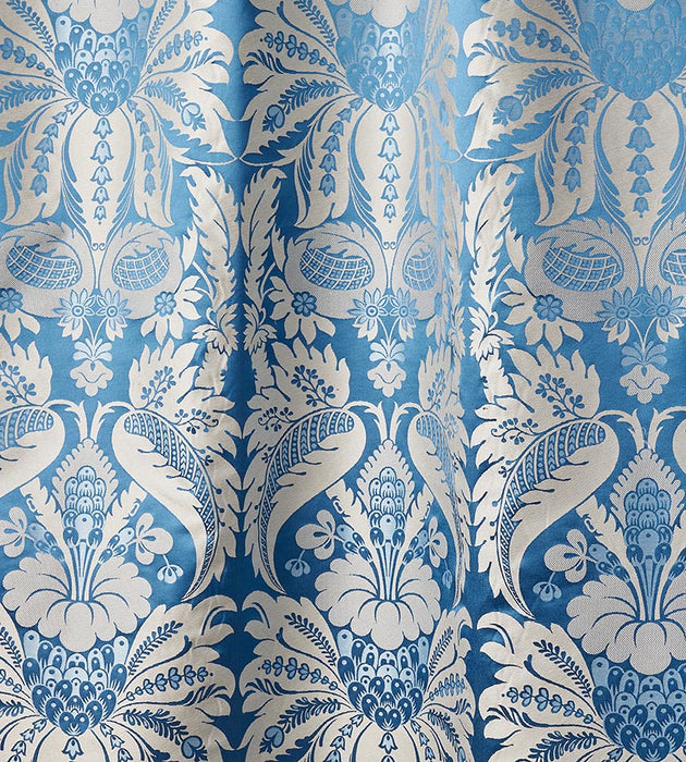 Old World Weavers Estate Damask Blue Jay Fabric Sample PQ18650002