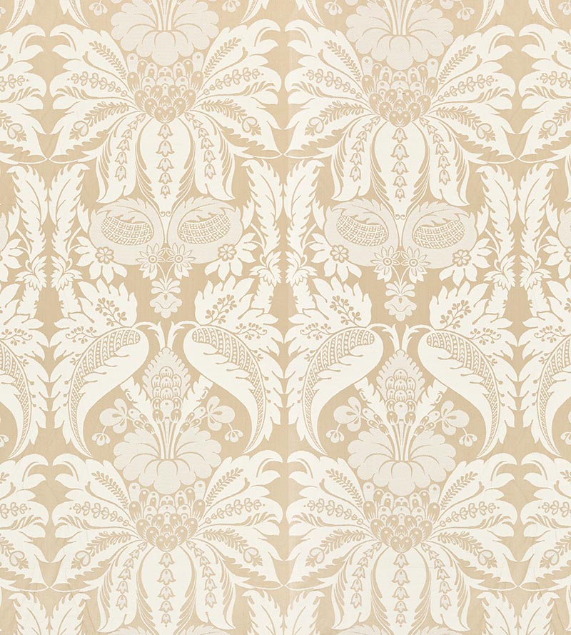 Old World Weavers Estate Damask Travertine Fabric Sample PQ18650004
