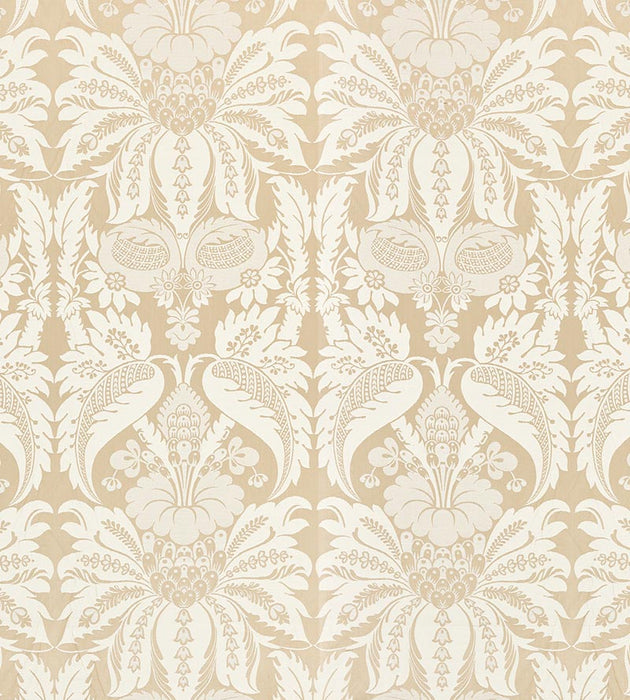 Old World Weavers Estate Damask Travertine Fabric Sample PQ18650004