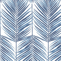 Seabrook Designs Paradise Palm Prepasted Coastal Blue Wallpaper PR10702