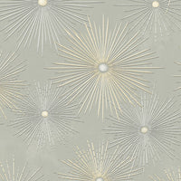 Seabrook Designs Starburst Geo Prepasted Smoke Wallpaper PR11005