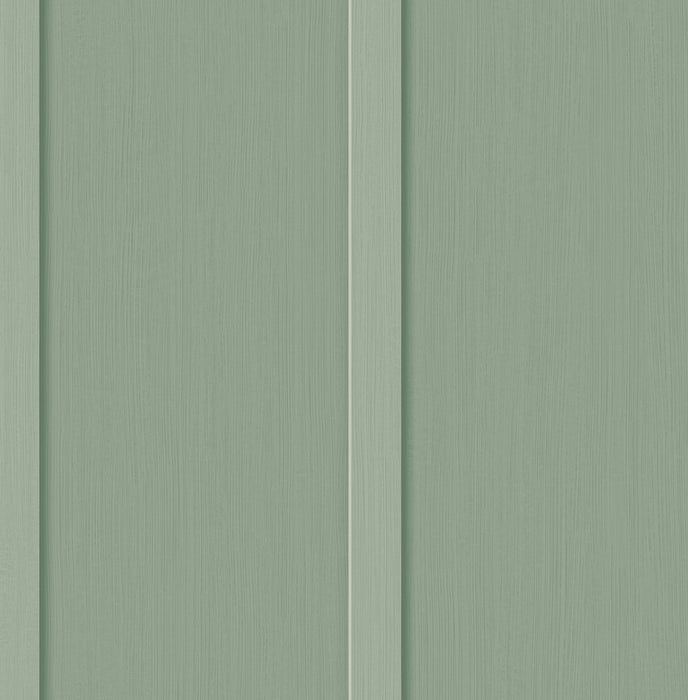 Seabrook Designs Faux Board And Batten Prepasted Sage Green Wallpaper PR11204
