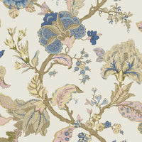 Seabrook Designs Lana Jacobean Parchment Wallpaper PR12505