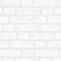 Seabrook Designs Vintage Brick White Wallpaper PW20400