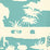 Quadrille Paradise Background Turqoise Wallpaper 301980W