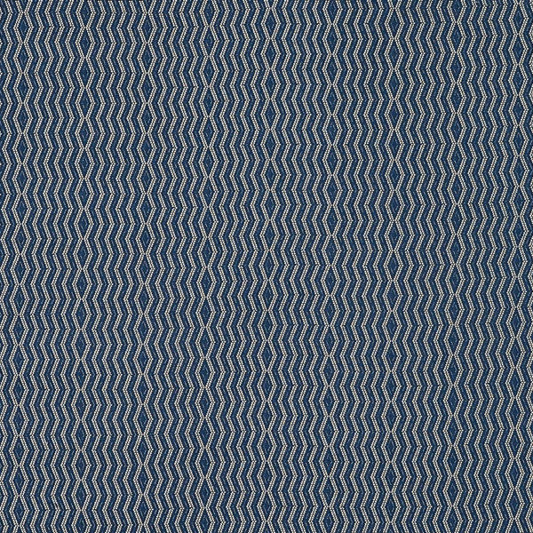 Peter Dunham Persis White On Indigo Fabric Sample 131PRS05