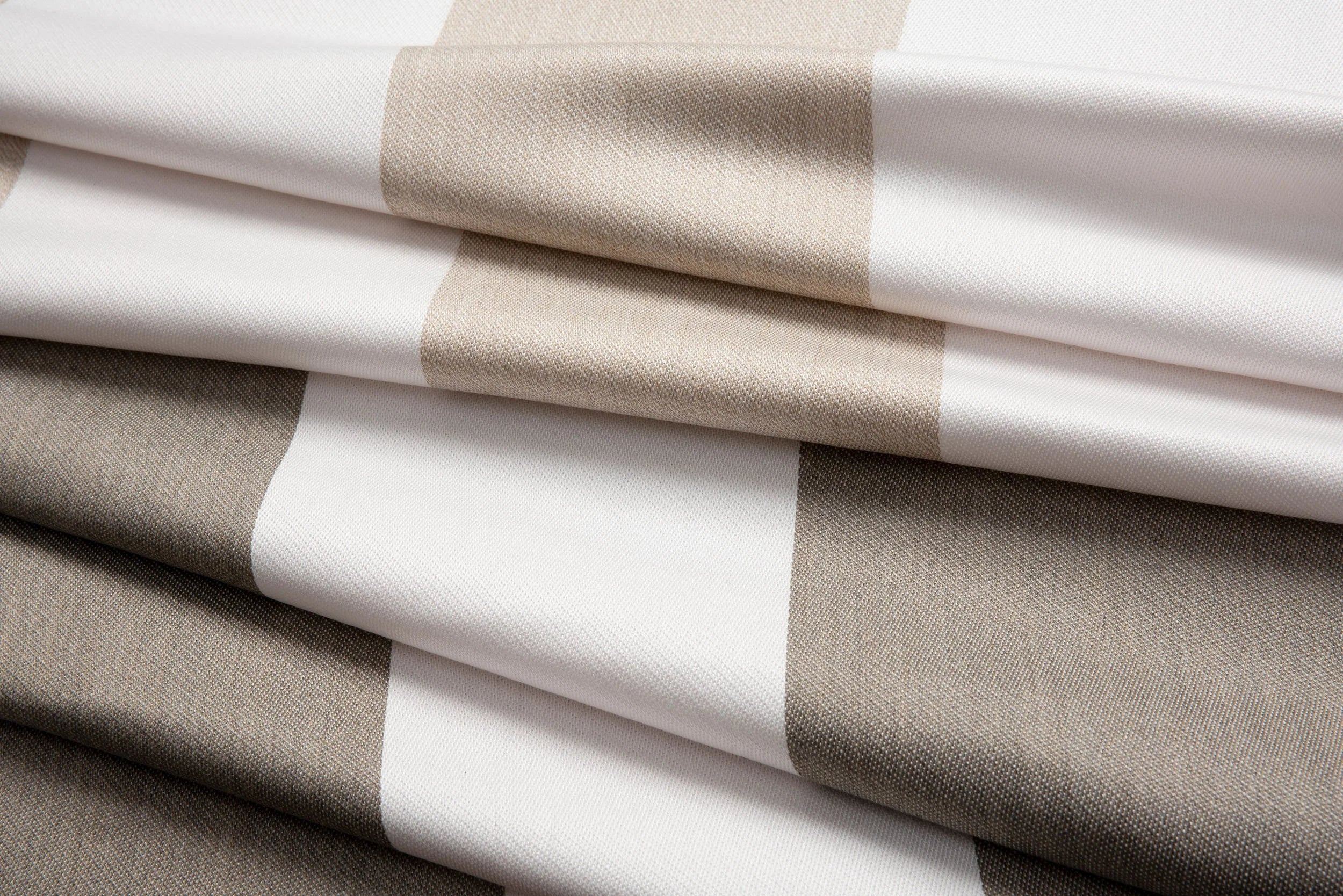 Link Outdoor Plain Stripe Putty Fabric 550-14