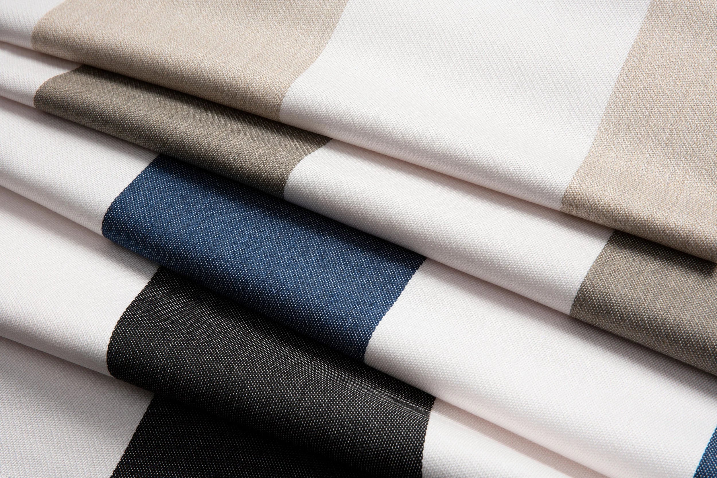 Link Outdoor Plain Stripe Dusk Blue Fabric 550-56