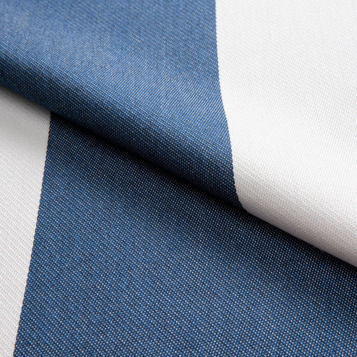 Link Outdoor Plain Stripe Dusk Blue Fabric 550-56