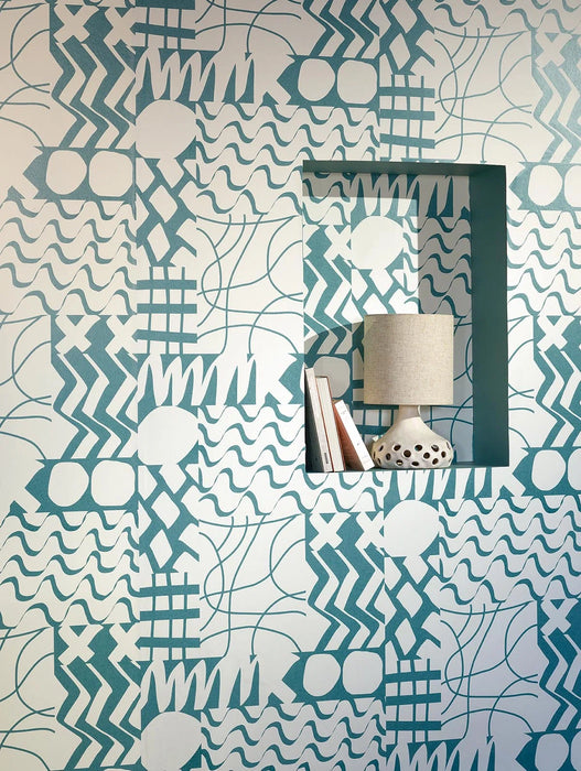 Pierre Frey Grande Maree Charbon Wallpaper Sample FP077003