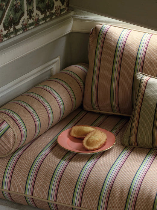 Pierre Frey Rayure berry Aqua Fabric F4109001
