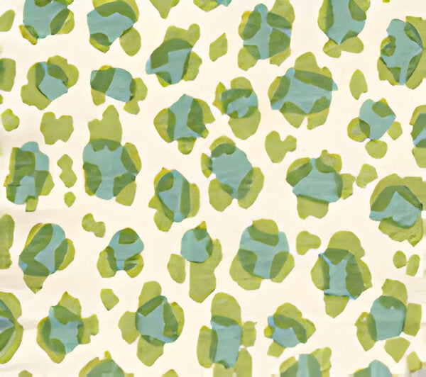 China Seas Conga Line Moss Aqua Fabric Sample 2100-10