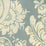Quadrille Este Reverse Hansel Blue Fabric Sample 302179F