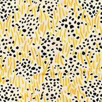 China Seas Trilby Charcoal Dots Gold Lines Fabric 3030-10