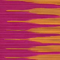 Quadrille Ikat Stripe Two Color Magenta / Ochre Fabric 306580F-01