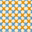 China Seas Double Cross New Blue With Inca Gold Fabric 4120-01