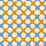 China Seas Double Cross New Blue With Inca Gold Fabric Sample 4120-01