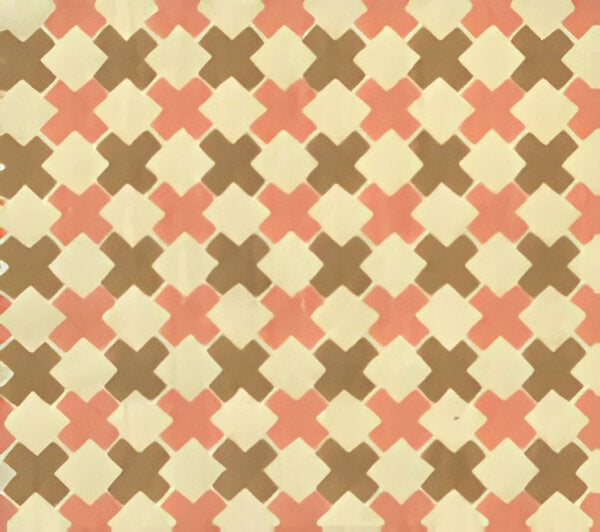 China Seas Double Cross Camel With Pink Fabric Sample 4120-02