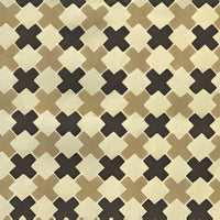China Seas Double Cross Multi Taupe With Brown Fabric 4120-08