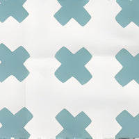 China Seas Cross Check New Blue Fabric 4130-01