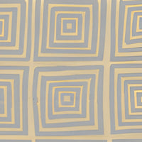 China Seas Ziggurat Silver Metallic Fabric 6170-10