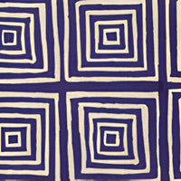 China Seas Ziggurat Reverse Navy Fabric 6175-24