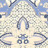 China Seas New Batik French Blue Navy Wallpaper 6430-01WP