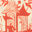 China Seas Lyford Pagoda Petite Orange Fabric 6600-11