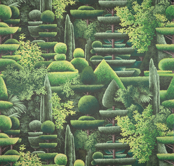 Pierre Frey Les topiaires Jardin Wallpaper Sample FP274002