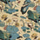 GP & J Baker Nympheus - Linen Aqua/Sand Fabric R1206.3.0
