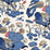 GP & J Baker Nympheus - Linen Indigo/Marine/Linen Fabric R1206.9.0