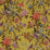 GP & J Baker Hydrangea Bird Mustard/Mauve Fabric R1355.1.0