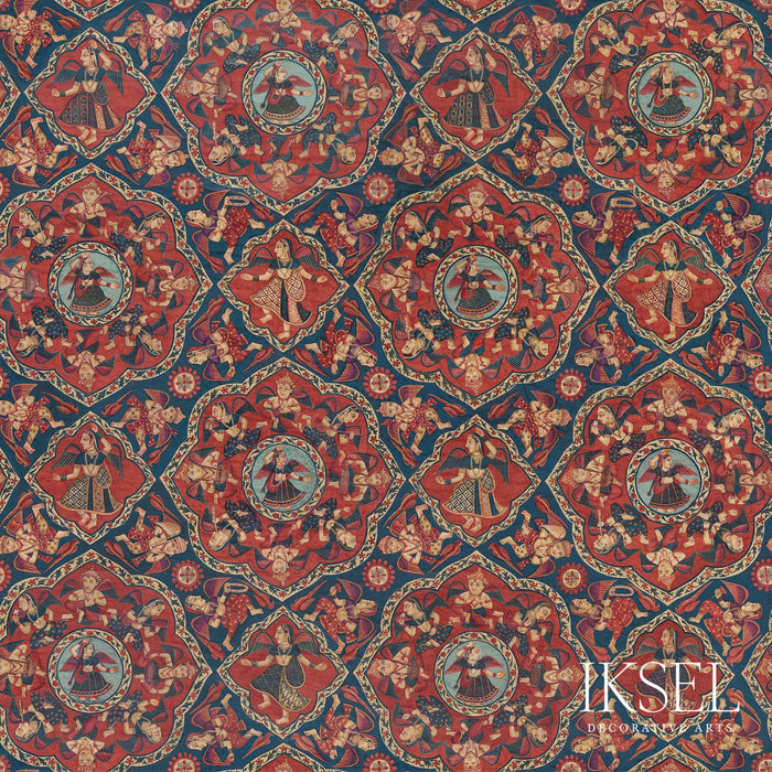 Schumacher Celestial Dance Original Fabric Sample RF309CS01