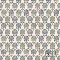 Iksel Suzani Carnation Blues Fabric RF501CR54