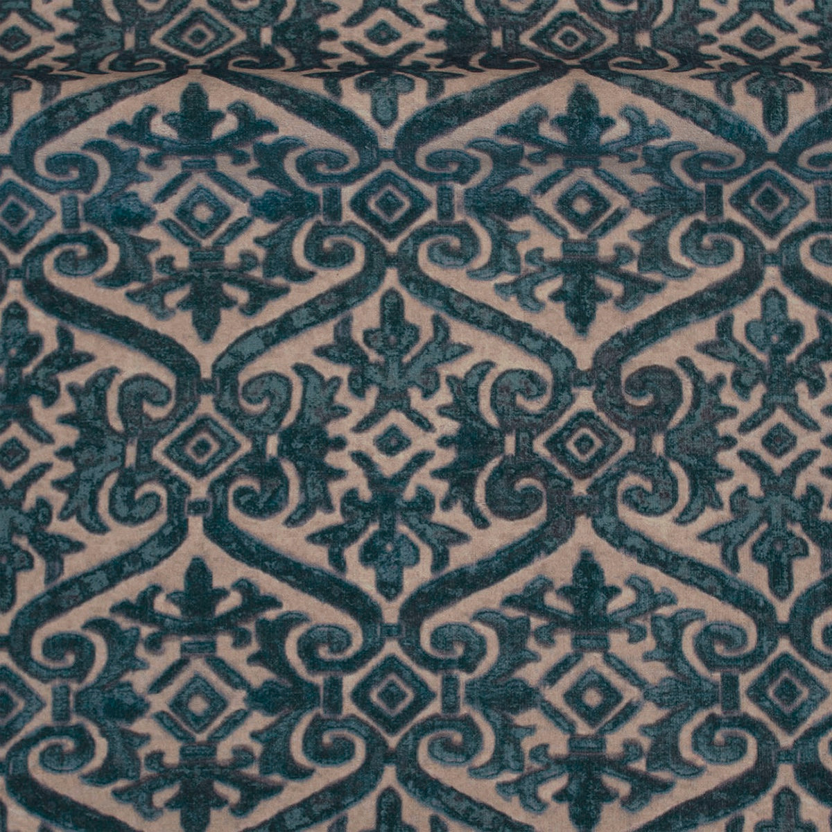 Schumacher Loredan Peacock Fabric Sample RF901CS57
