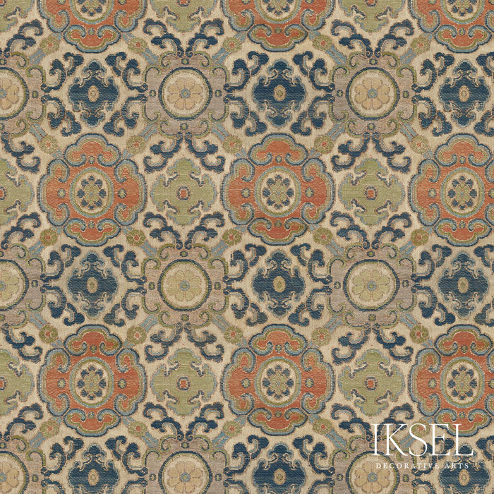 Schumacher Manchu Medallions Original Fabric RF910CS01