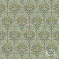 Iksel Nasrid Lions Sage Fabric RF916CR60