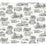 York Modern Vista Toile Black Wallpaper RT7861