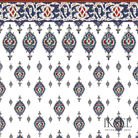 Schumacher Iznik Sinan P Light Wallpaper Sample RW103CS02-255