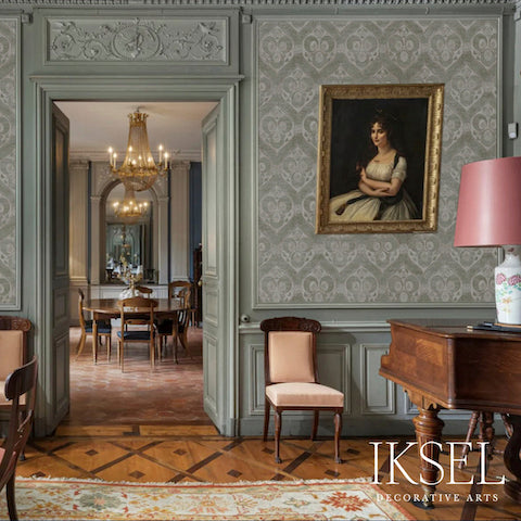 Schumacher Ottoman Crescents Original Wallpaper Sample RW210CS01-255