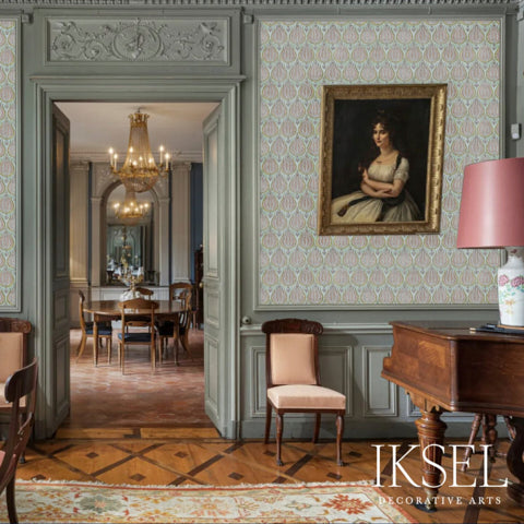 Schumacher Plump Tulips Original Wallpaper Sample RW211CS01-255