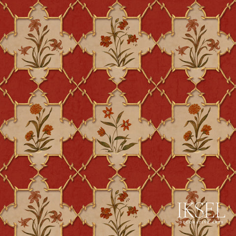 Schumacher Rajmata Jali Original Wallpaper Sample RW305CS01-255