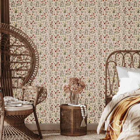 Schumacher Mogul Flowers Original Wallpaper Sample RW315CS01-255