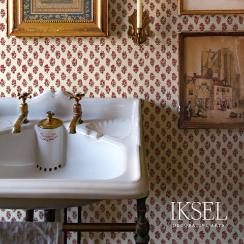 Schumacher Small Boteh Original Wallpaper Sample RW318CS01-255