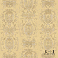 Iksel Louis Xvi Medallions Gold Wallpaper RW407CR71-255