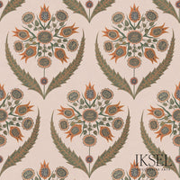 Iksel Calligraphy Flower Pashmina Rose Wallpaper RW538CB52
