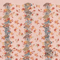 Iksel Japanese Fans P Rose-Cornaline Wallpaper RW609CR42-255