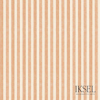 Iksel Kubilai's Stripe Terracotta Wallpaper RW713CS76-255